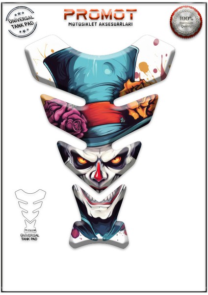 Motorsiklet 3D Üniversal Tank Pad 068