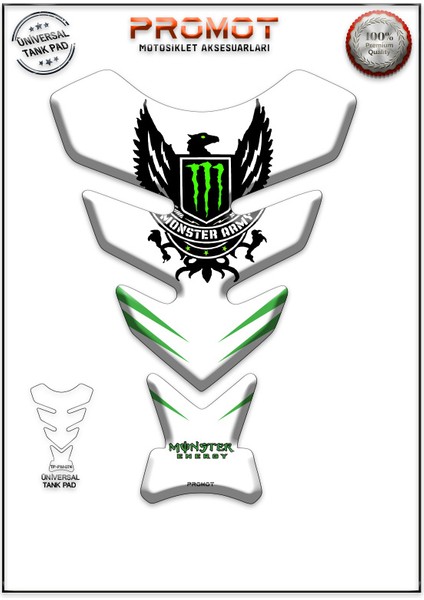 Motorsiklet 3D Üniversal Tank Pad 074