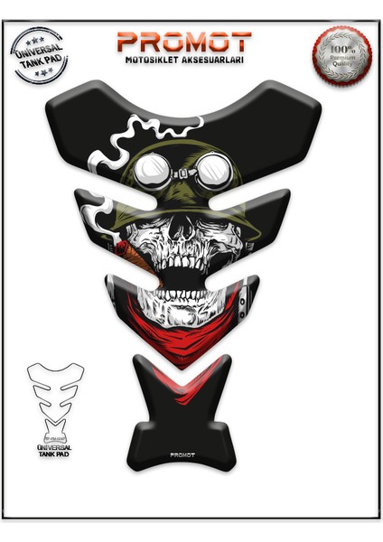 Motorsiklet 3D Üniversal Tank Pad 247