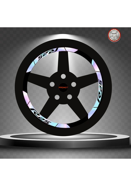 R25 Geniş Hologram Jant Şeridi