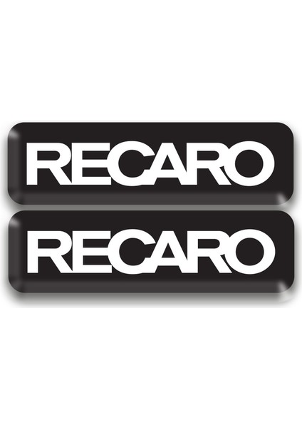 Recaro 3D Damla 2 Li Sticker Logo