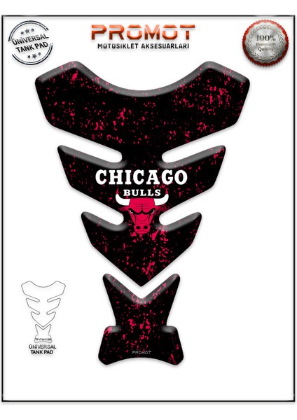 Motorsiklet 3D Üniversal Tank Pad 186