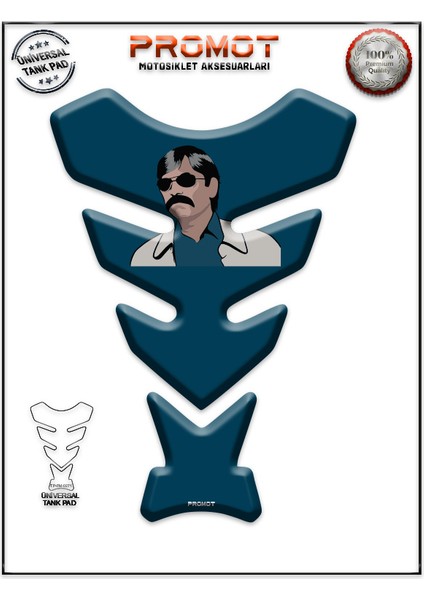 Motorsiklet 3D Üniversal Tank Pad 271