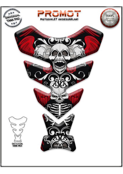 Motorsiklet 3D Üniversal Tank Pad 288