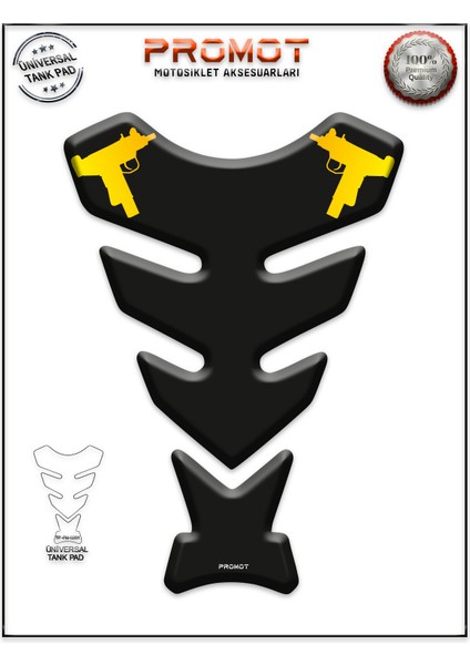 Motorsiklet 3D Üniversal Tank Pad 201