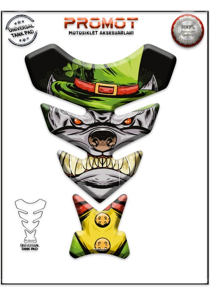 Motorsiklet 3D Üniversal Tank Pad 241