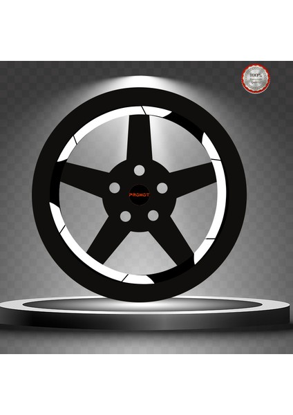 Üniversal Geniş Reflektif Beyaz Jant Şeridi