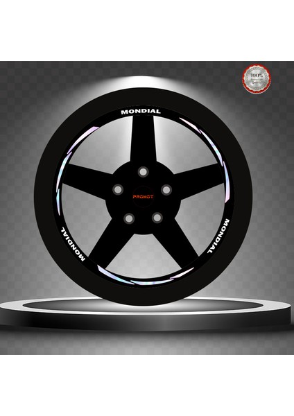 Mondial Hologram 3 Parçalı Jant Şeridi