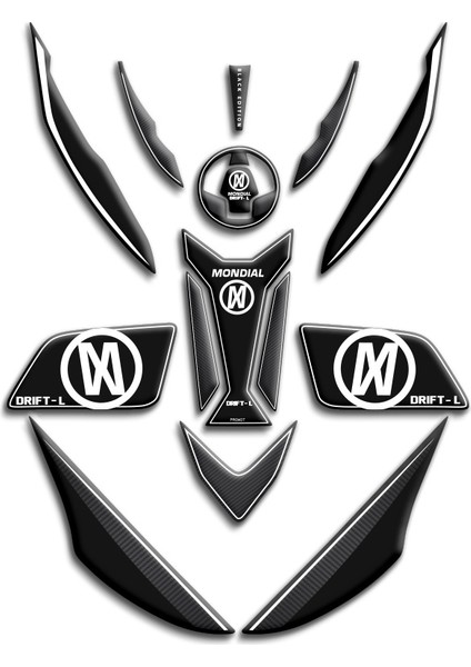 Mondıal Drift L 125 Tank Pad Full Set 02
