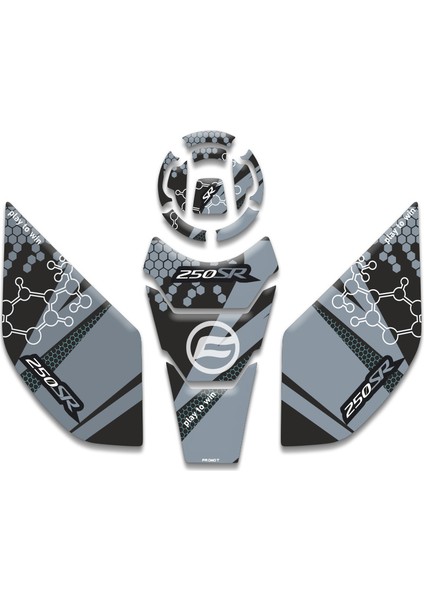 Cf Moto 250 Sr Tank Pad Set (2016/ 2023) Uyumlu 03