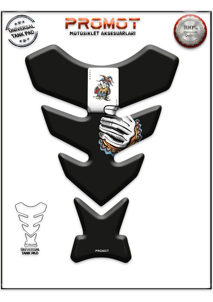 Motorsiklet 3D Üniversal Tank Pad 260