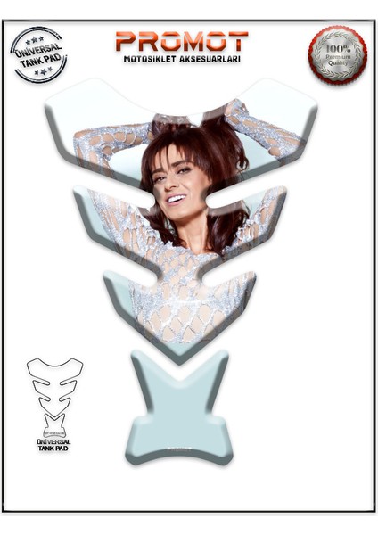 Motorsiklet 3D Üniversal Tank Pad 276