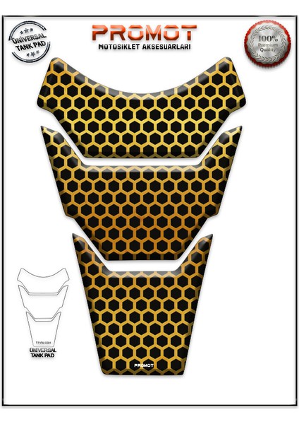 Motorsiklet 3D Üniversal Tank Pad 391