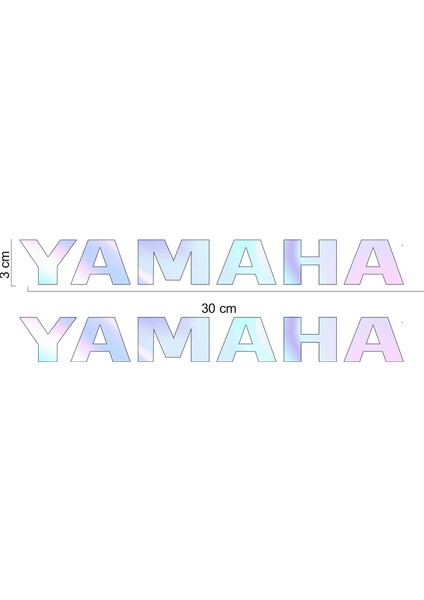 Yamaha Hologram Maşa Sticker 04
