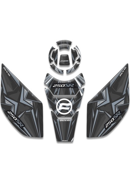 Cf Moto 250 Sr Tank Pad Set (2016/ 2023) Uyumlu 07