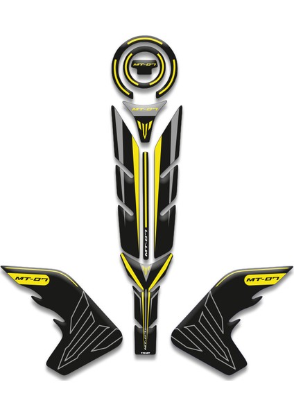 Yamaha MT07 Tank Pad Set (2018/2020) Uyumlu 04