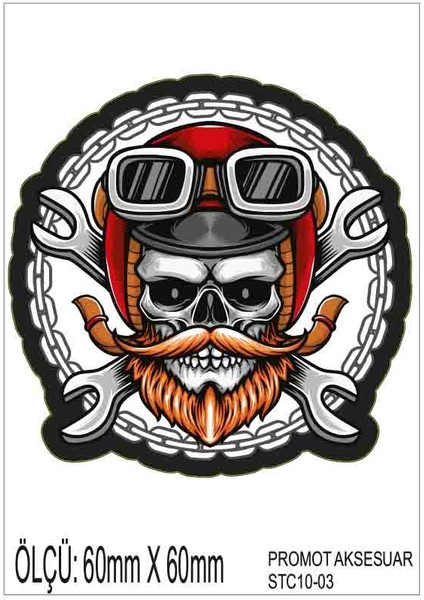Motorsiklet Otomobil Sticker 2 Adet 003