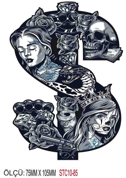Motorsiklet Otomobil Sticker 2 Adet 084