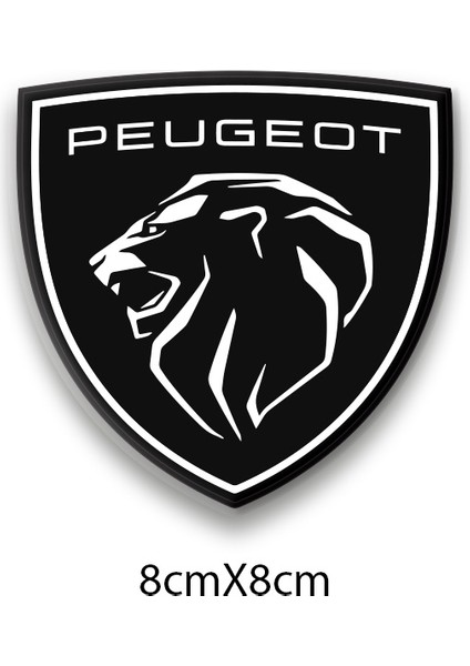 Peugeot 3D Damla 2 Li Sticker Logo 1