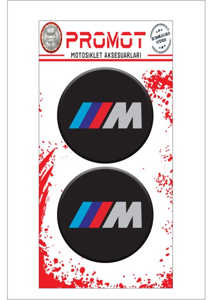 Bmw 3D Damla 2 Li Sticker Logo 3