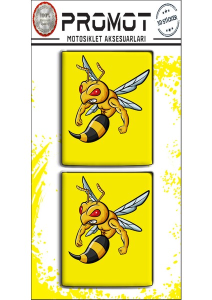 Vespa 3D Damla Logo 2 Li Sticker 1