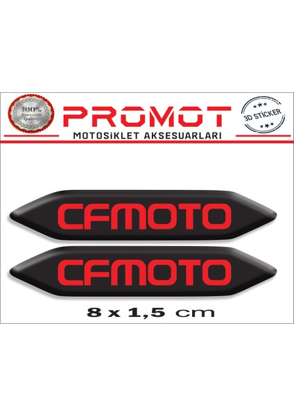 Cf Moto 3D Kabartmalı 2'li Damla Sticker 005