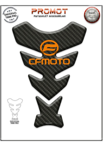 Motorsiklet 3D Üniversal Tank Pad 155