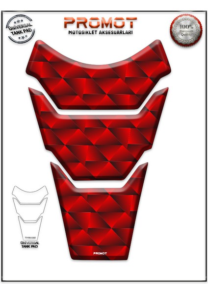 Motorsiklet 3D Üniversal Tank Pad 392
