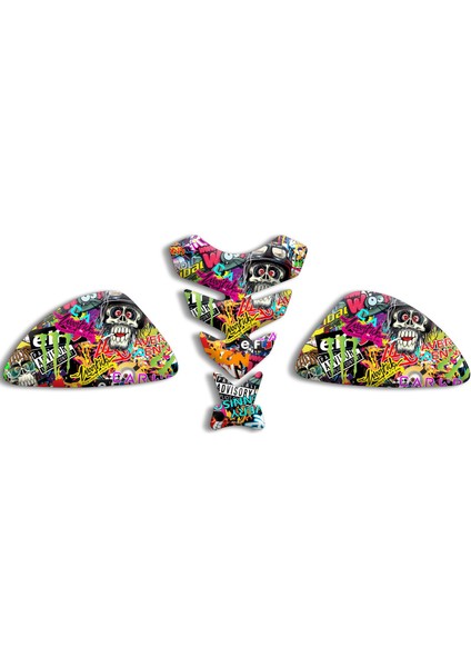 Üniversal Tank Pad Set Hello Flash Tasarım 01