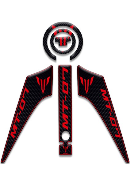 Yamaha MT07 Tank Pad Set (2014/2017) Uyumlu 02