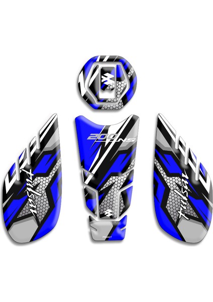 Bajaj Pulsar NS200 Tank Pad Set 02
