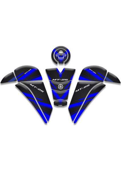 Yamaha MT25 Tank Pad Set (2020/2024) Uyumlu 04