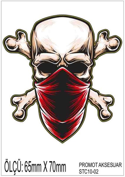 Motorsiklet Otomobil Sticker 2 Adet 002