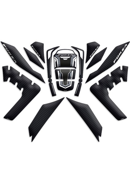 Honda Forza Tank Pad Set (2018/2020) Uyumlu 03