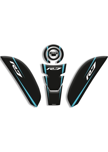 Yamaha R6 Tank Pad Set (2021/2024) Uyumlu 03