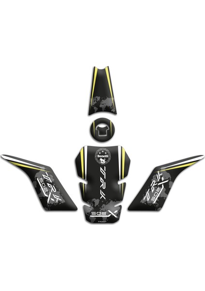 Benelli Trk 502 Tank Pad Set (2017/2024) Uyumlu 03