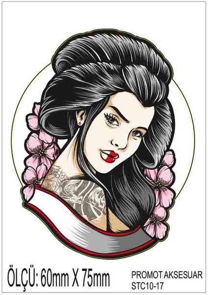 Motorsiklet Otomobil Sticker 2 Adet 017