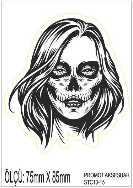 Motorsiklet Otomobil Sticker 2 Adet 015