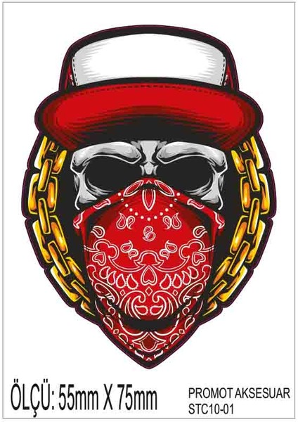 Motorsiklet Otomobil Sticker 2 Adet 001