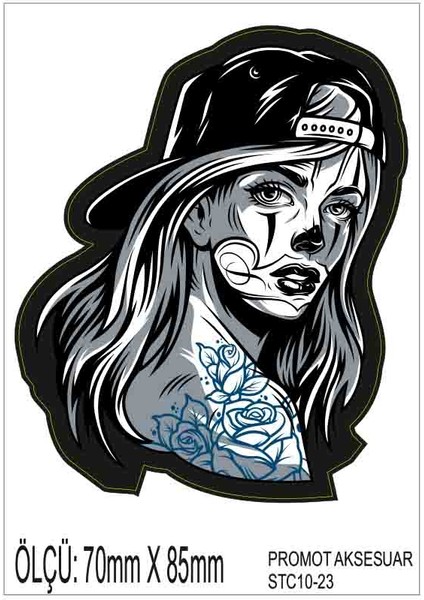 Motorsiklet Otomobil Sticker 2 Adet 023