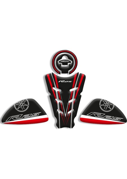 Yamaha R25 Tank Pad Set (2014/2018) Uyumlu 03