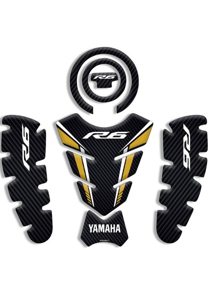 Yamaha R6 Tank Pad Set 04