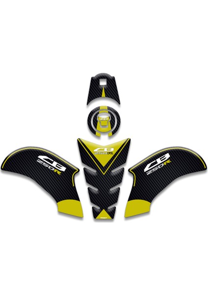 Honda CB250R Tank Pad Set (2018/2024) Uyumlu 03