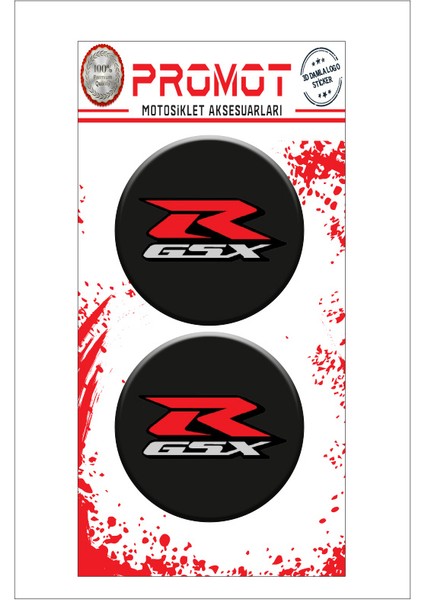 Gsxr Suzukı 3D Kabartmalı Damla Sticker 5CMX5CM 01