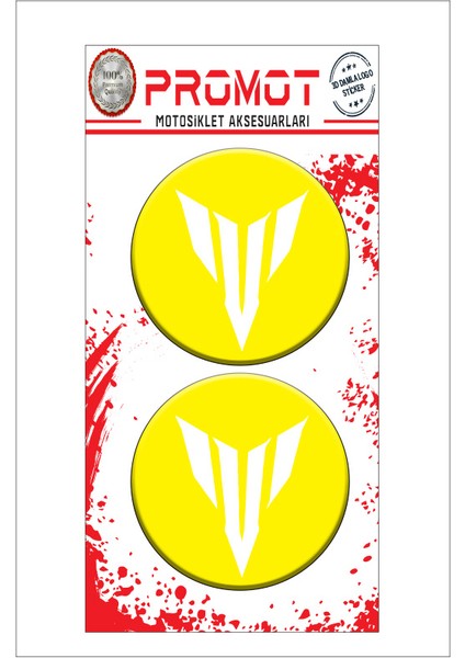 mt 3D Kabartmalı Damla Logo Sticker 5cm 08