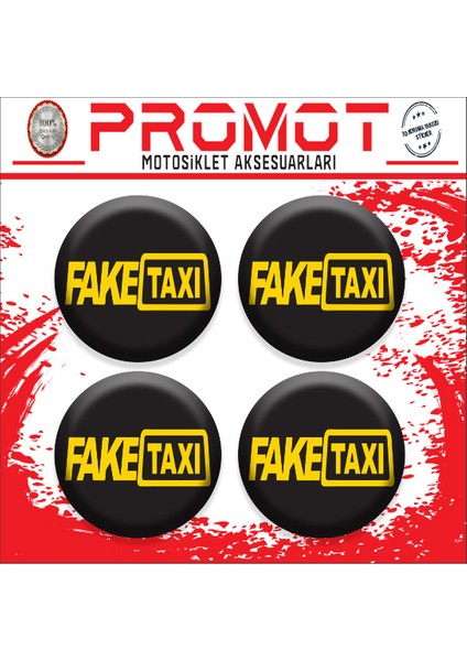 Fake Taxı Tasarımlı Koruma Takozu Logosu 1
