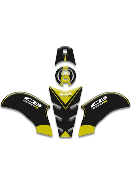 Honda CB250R Tank Pad Set (2018/2024) Uyumlu 07