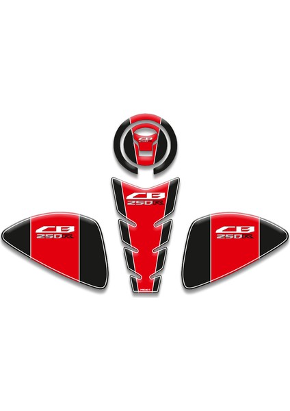 Honda CB250R Tank Pad Set (2018/2024) Uyumlu 001