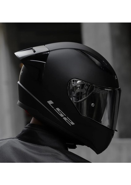 Rapıd 2 Race Mat Siyah Fullface Motosiklet Kaskı Gri Camlı fırsatları