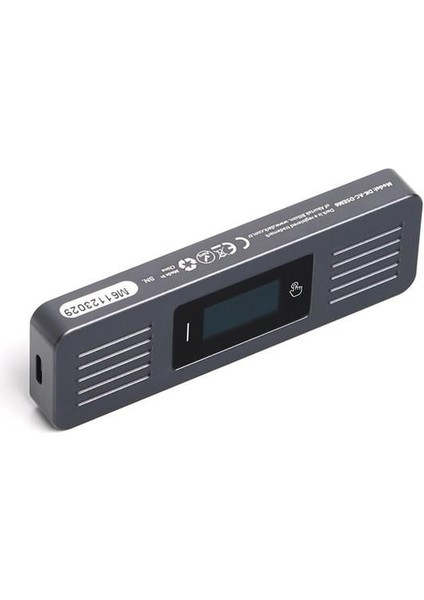 Dk-Ac-Dsem6 Usb3.2 Gen2 Type-C - M.2 Nvme & Sata Ngff SSD LED Dokunmatik Ekranlı Disk Kutusu